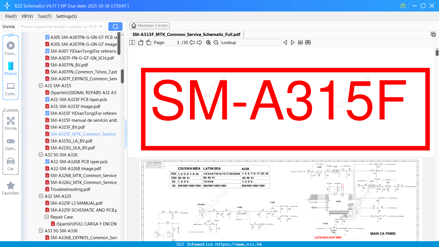 Samsung SM-A315F_MTK_Common_Service_Schematic_Full
